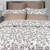 Cotton Duvet Cover Arbour Taupe Set Q