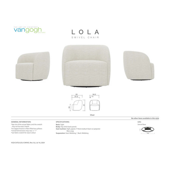 Lola Swivel Chair