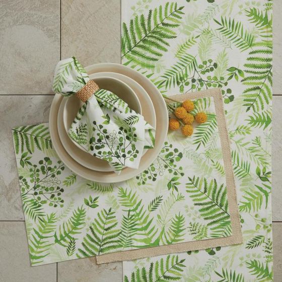 Table Runner Tropical Lvs