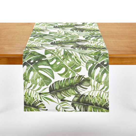 Table Runner Tropical Lvs