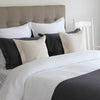 D/C Set Waffle Wht Percale Dlx Q