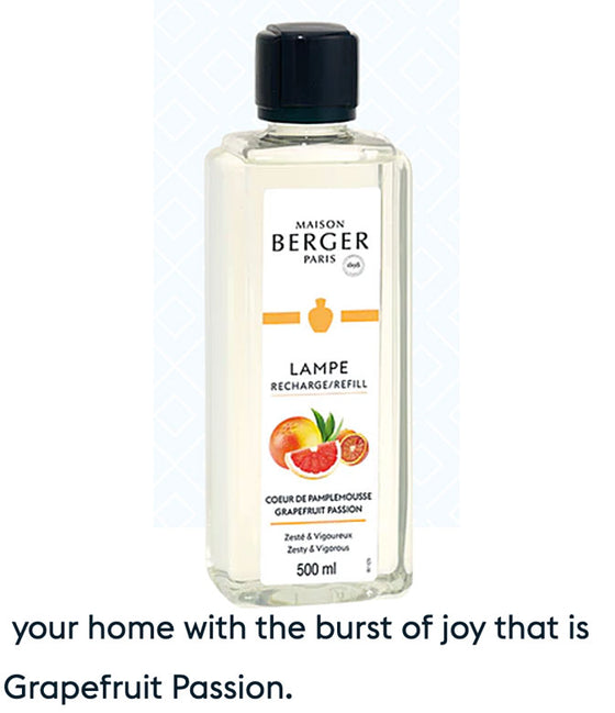 Kootenai Moon Home- Maison Berger Lampe Fragrances - Grapefruit Passion
