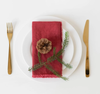 Kootenai Moon Home Linen Tales Linen Napkin Red Pear