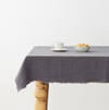 Kootenai Moon Home Linen Tales Linen Table Cloth Dark Grey