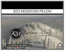  Kootenai Moon Red Mountain Down Pillow Queen