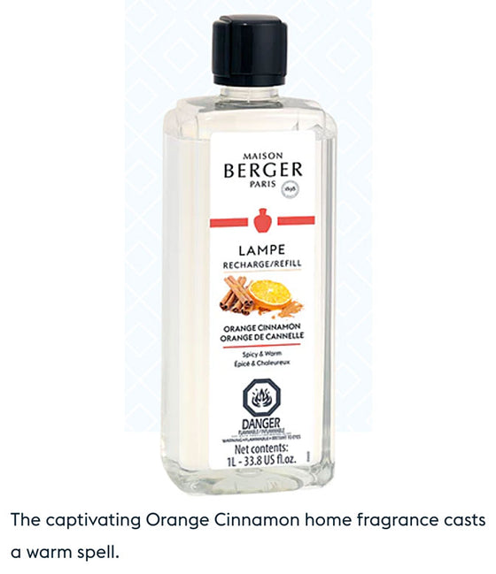Kootenai Moon Home- Maison Berger Lampe Fragrances - Orange Cinnamon